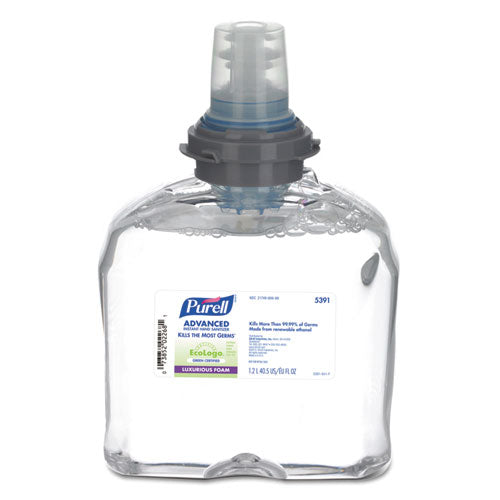 PURELL® Green Certified Tfx Refill Advanced Foam Hand Sanitizer, 1,200 Ml, Fragrance-free freeshipping - TVN Wholesale