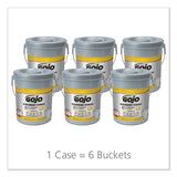 GOJO® Scrubbing Towels, Hand Cleaning, Silver-yellow, 10 1-2 X 12, 72-bucket, 6-carton freeshipping - TVN Wholesale