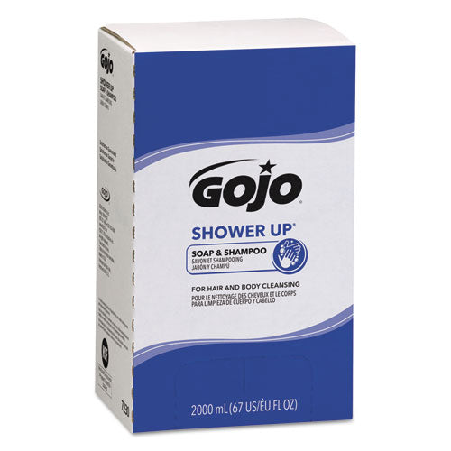GOJO® Shower Up Soap And Shampoo, Pleasant Scent, 2,000 Ml Refill, 4-carton freeshipping - TVN Wholesale