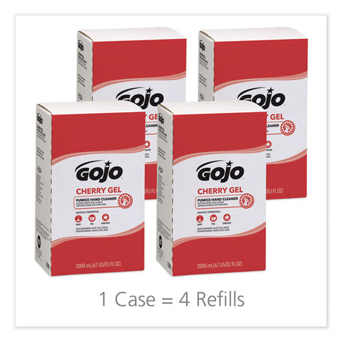 GOJO® Cherry Gel Pumice Hand Cleaner, Cherry Scent, 2,000 Ml Refill, 4-carton freeshipping - TVN Wholesale