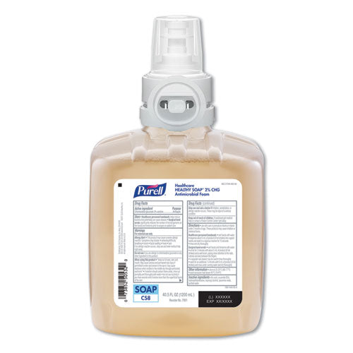PURELL® Healthy Soap 2.0% Chg Antimicrobial Foam, Fragrance-free, 1,200 Ml, 2-carton freeshipping - TVN Wholesale