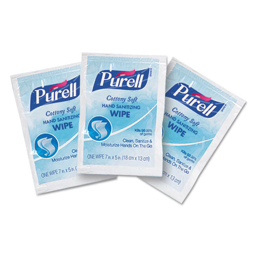 PURELL® Cottony Soft Individually Wrapped Sanitizing Hand Wipes, 5 X 7, 1000-carton freeshipping - TVN Wholesale