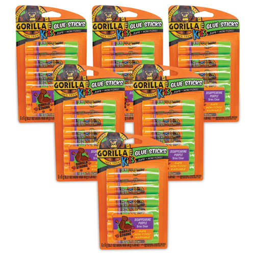 Gorilla Glue® School Glue Sticks, 0.21 Oz-stick, Dries Clear, 36 Sticks-box freeshipping - TVN Wholesale