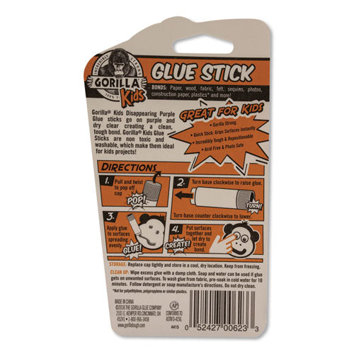 Gorilla Glue® School Glue Sticks, 0.7 Oz-stick, Dries Clear, 6-box freeshipping - TVN Wholesale