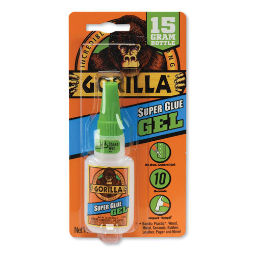 Gorilla Glue® Super Glue Gel, 0.53 Oz, Dries Clear, 4-carton freeshipping - TVN Wholesale