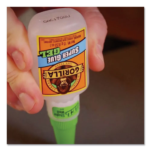 Gorilla Glue® Super Glue Gel, 0.53 Oz, Dries Clear, 4-carton freeshipping - TVN Wholesale