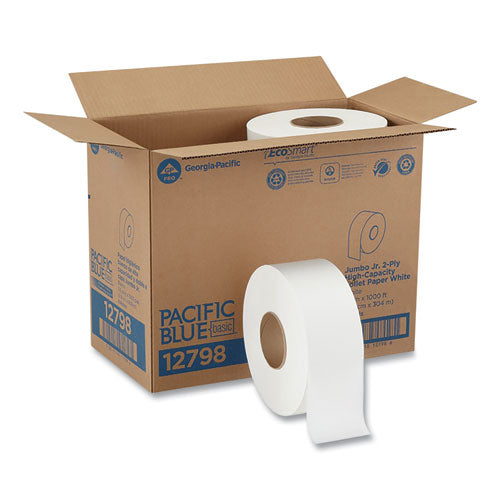 Georgia Pacific® Professional Jumbo Jr. Bathroom Tissue Roll, Septic Safe, 2-ply, White, 1000 Ft, 8 Rolls-carton freeshipping - TVN Wholesale