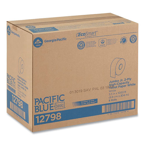 Georgia Pacific® Professional Jumbo Jr. Bathroom Tissue Roll, Septic Safe, 2-ply, White, 1000 Ft, 8 Rolls-carton freeshipping - TVN Wholesale