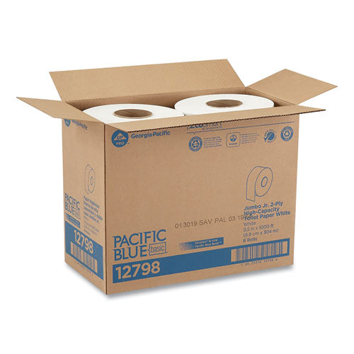 Georgia Pacific® Professional Jumbo Jr. Bathroom Tissue Roll, Septic Safe, 2-ply, White, 1000 Ft, 8 Rolls-carton freeshipping - TVN Wholesale
