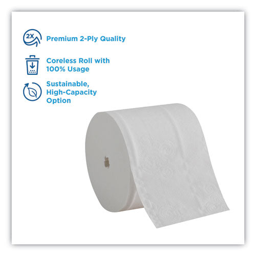Georgia Pacific® Professional Compact Coreless Bath Tissue, Septic Safe, 2-ply, White, 750 Sheets-roll, 36-carton freeshipping - TVN Wholesale