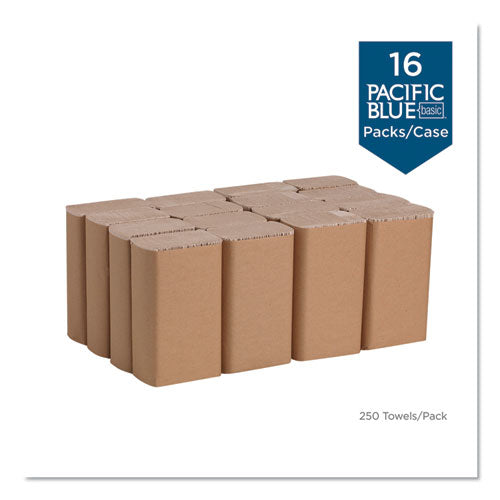 Georgia Pacific® Professional Pacific Blue Basic M-fold Paper Towels, 9.2 X 9.4, Brown, 250-pack, 16 Packs-carton freeshipping - TVN Wholesale