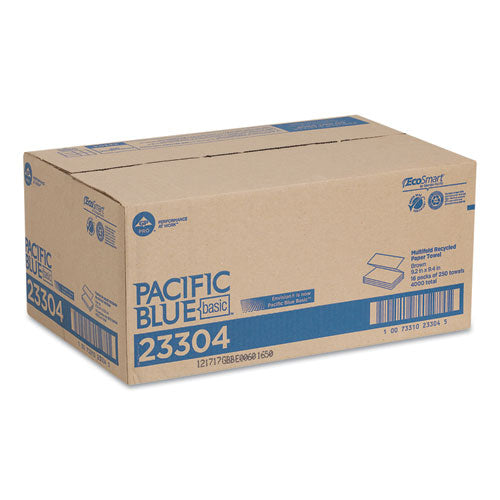 Georgia Pacific® Professional Pacific Blue Basic M-fold Paper Towels, 9.2 X 9.4, Brown, 250-pack, 16 Packs-carton freeshipping - TVN Wholesale