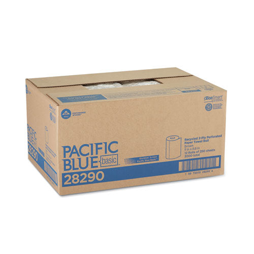 Georgia Pacific® Professional Pacific Blue Basic Jumbo Perforated Kitchen Roll Paper Towels, 11 X 8.8, Brown, 250-roll, 12 Rolls-carton freeshipping - TVN Wholesale