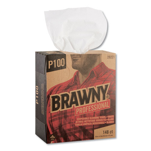 Brawny® Professional Light Duty Paper Wipers, 8 X 12 1-2, White, 148-box, 20 Boxes-carton freeshipping - TVN Wholesale