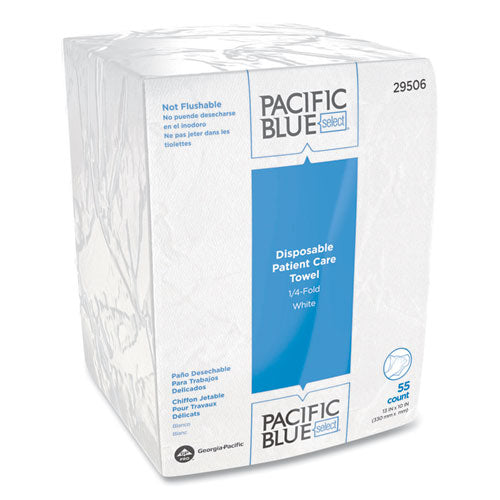 Georgia Pacific® Professional Pacific Blue Select Disposable Patient Care Washcloths, 10 X 13, White, 55-pack, 24 Packs-carton freeshipping - TVN Wholesale