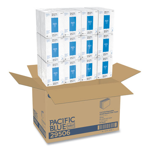 Georgia Pacific® Professional Pacific Blue Select Disposable Patient Care Washcloths, 10 X 13, White, 55-pack, 24 Packs-carton freeshipping - TVN Wholesale