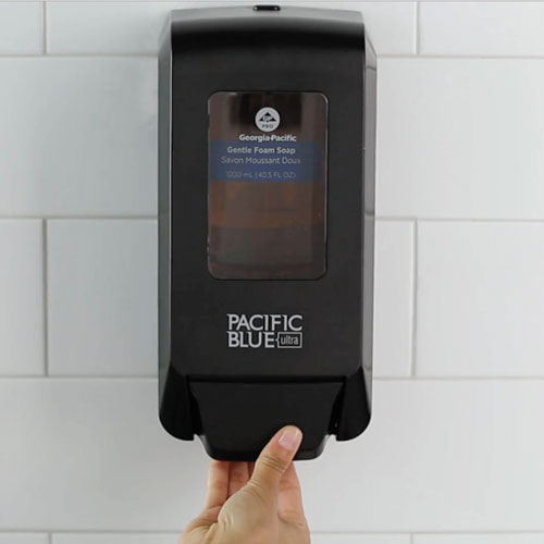 Georgia Pacific® Professional Pacific Blue Ultra Soap-sanitizer Dispenser 1,200 Ml Refill, 5.6 X 4.4 X 11.5, Black freeshipping - TVN Wholesale
