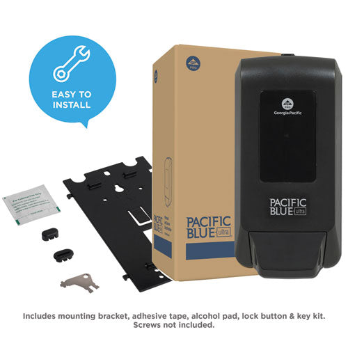Georgia Pacific® Professional Pacific Blue Ultra Soap-sanitizer Dispenser 1,200 Ml Refill, 5.6 X 4.4 X 11.5, Black freeshipping - TVN Wholesale