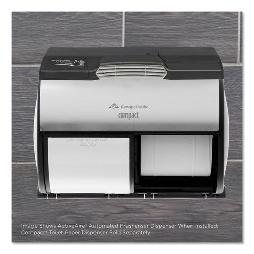 Georgia Pacific® Professional Activeaire Automated Freshener Dispenser For Compact Bath Tissue Dispenser, 10.63" X 2.88" X 3.75", Black freeshipping - TVN Wholesale