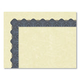 Great Papers!® Metallic Border Certificates, 11 X 8.5, Ivory-blue With Blue Border, 100-pack freeshipping - TVN Wholesale