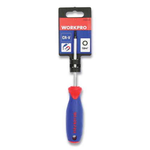 Workpro® Straight-handle Cushion-grip Screwdriver, T20 Torx Tip, 4" Shaft freeshipping - TVN Wholesale