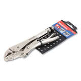 Workpro® Locking Pliers, Short Nose, Curved Jaw, 7" Long, Chrome-vanadium Steel, Chrome Quick-lock-release Handle freeshipping - TVN Wholesale