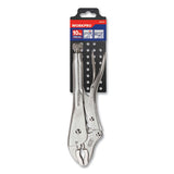 Workpro® Locking Pliers, Short Nose, Curved Jaw, 10" Long, Chrome-vanadium Steel, Chrome Quick-lock-release Handle freeshipping - TVN Wholesale