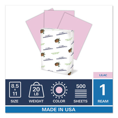 Hammermill® Colors Print Paper, 20lb, 8.5 X 11, Lilac, 500-ream freeshipping - TVN Wholesale