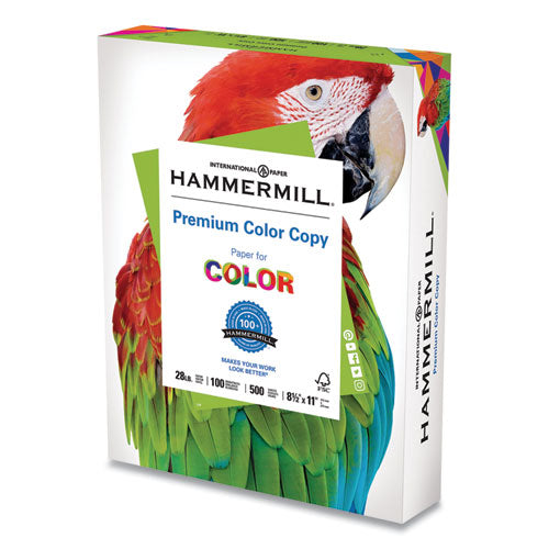 Hammermill® Premium Color Copy Print Paper, 100 Bright, 28lb, 8.5 X 11, Photo White, 500-ream freeshipping - TVN Wholesale