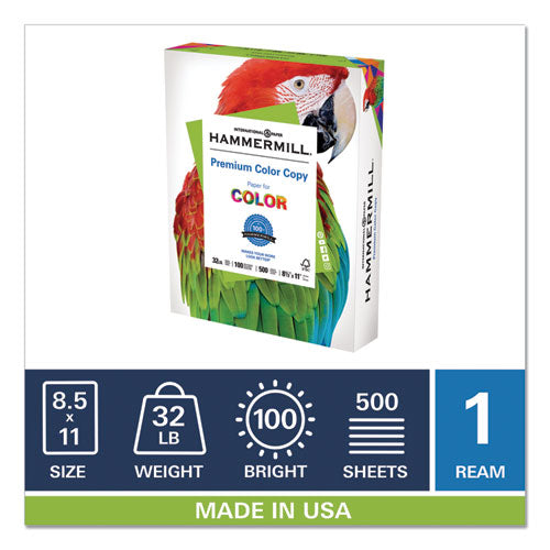 Hammermill® Premium Color Copy Print Paper, 100 Bright, 32lb, 8.5 X 11, Photo White, 500-ream freeshipping - TVN Wholesale