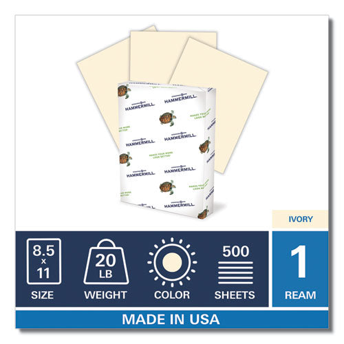 Hammermill® Colors Print Paper, 20lb, 8.5 X 11, Ivory, 500-ream freeshipping - TVN Wholesale