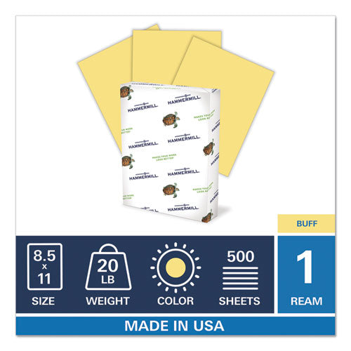 Hammermill® Colors Print Paper, 20lb, 8.5 X 11, Buff, 500-ream freeshipping - TVN Wholesale