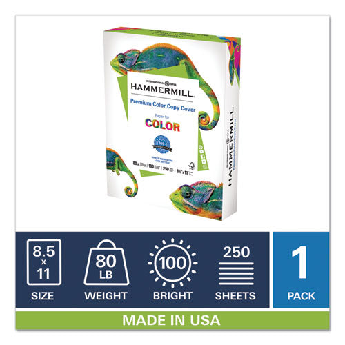 Hammermill® Premium Color Copy Cover, 100 Bright, 80lb, 8.5 X 11, 250-pack freeshipping - TVN Wholesale