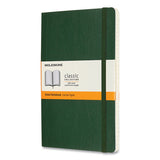 Moleskine® Classic Softcover Notebook, 1 Subject, Wide-legal Rule, Myrtle Green Cover, 8.25 X 5, 96 Sheets freeshipping - TVN Wholesale