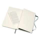 Moleskine® Classic Softcover Notebook, 1 Subject, Unruled, Myrtle Green Cover, 8.25 X 5, 96 Sheets freeshipping - TVN Wholesale