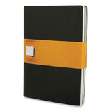 Moleskine® Cahier Journal, 1 Subject, Narrow Rule, Black Cover, 10 X 7.5, 3-pack freeshipping - TVN Wholesale