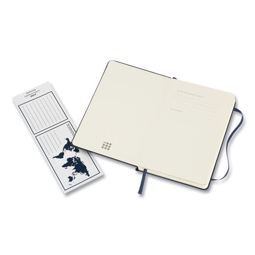 Moleskine® Classic Collection Hard Cover Notebook, 1 Subject, Dotted Rule, Sapphire Blue Cover, 5.5 X 3.5 freeshipping - TVN Wholesale