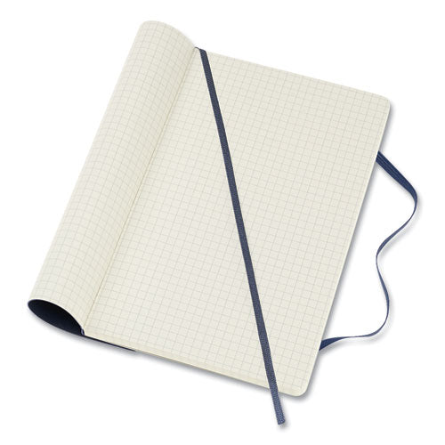 Moleskine® Classic Softcover Notebook, 1 Subject, Quadrille Rule, Sapphire Blue Cover, 8.25 X 5 freeshipping - TVN Wholesale