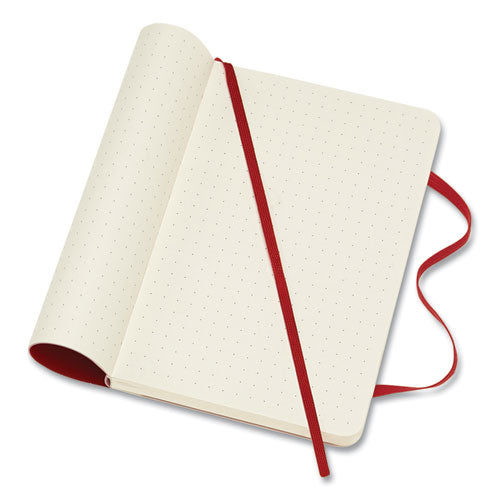 Moleskine® Classic Softcover Notebook, 1 Subject, Dotted Rule, Scarlet Red Cover, 5.5 X 3.5 freeshipping - TVN Wholesale
