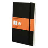 Moleskine® Classic Softcover Notebook, 1 Subject, Narrow Rule, Black Cover, 8.25 X 5, 192 Sheets freeshipping - TVN Wholesale