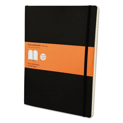 Moleskine® Classic Softcover Notebook, 1 Subject, Narrow Rule, Black Cover, 10 X 7.5, 192 Sheets freeshipping - TVN Wholesale