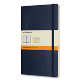 Moleskine® Classic Softcover Notebook, 1 Subject, Narrow Rule, Sapphire Blue Cover, 8.25 X 5, 192 Sheets freeshipping - TVN Wholesale