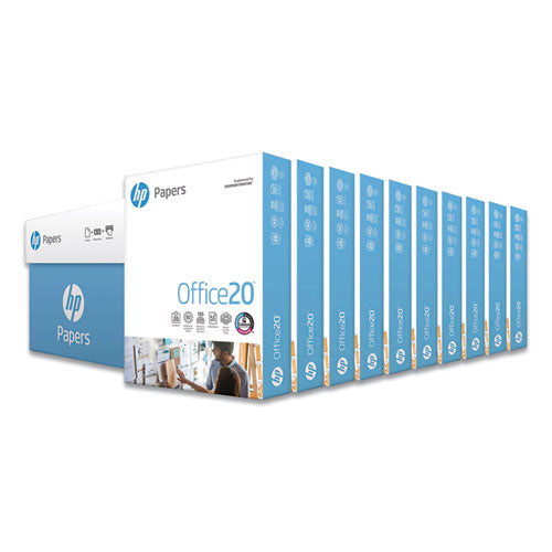 HP Papers Office20 Paper, 92 Bright, 20lb, 8.5 X 11, White, 500 Sheets-ream, 10 Reams-carton freeshipping - TVN Wholesale