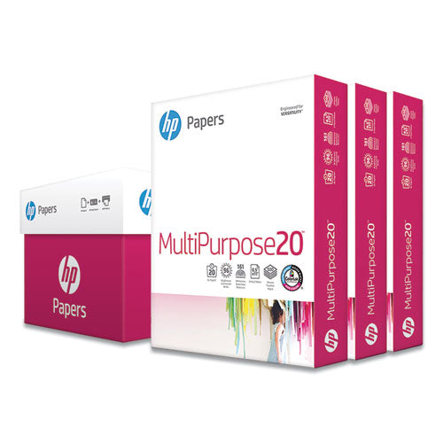 HP Papers Multipurpose20 Paper, 96 Bright, 20lb, 8.5 X 11, White, 500 Sheets-ream, 3 Reams-carton freeshipping - TVN Wholesale