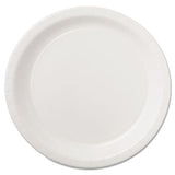 Hoffmaster® Coated Paper Dinnerware, Plate, 9" Dia, White, 50-pack, 10 Packs-carton freeshipping - TVN Wholesale