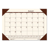 House of Doolittle™ Ecotones Recycled Academic Desk Pad Calendar, 18.5 X 13, Cream Sheets, Brown Corners, 12-month (aug To July): 2021 To 2022 freeshipping - TVN Wholesale