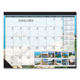 House of Doolittle™ Recycled Earthscapes Desk Pad Calendar, Seascapes Photography, 22 X 17, Black Binding-corners,12-month (jan To Dec): 2022 freeshipping - TVN Wholesale