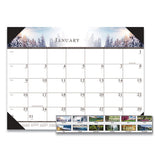 House of Doolittle™ Recycled Full-color Monthly Desk Pad Calendar, Nature Photography, 22 X 17, Black Binding-corners,12-month (jan To Dec): 2022 freeshipping - TVN Wholesale