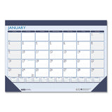 House of Doolittle™ Recycled Contempo Desk Pad Calendar, 22 X 17, White-blue Sheets, Blue Binding, Blue Corners, 12-month (jan To Dec): 2022 freeshipping - TVN Wholesale
