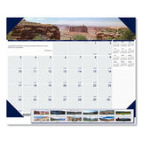 House of Doolittle™ Earthscapes Recycled Monthly Desk Pad Calendar, Mountains Of The World Photos, 22 X 17, Black Corners,12-month(jan-dec): 2022 freeshipping - TVN Wholesale